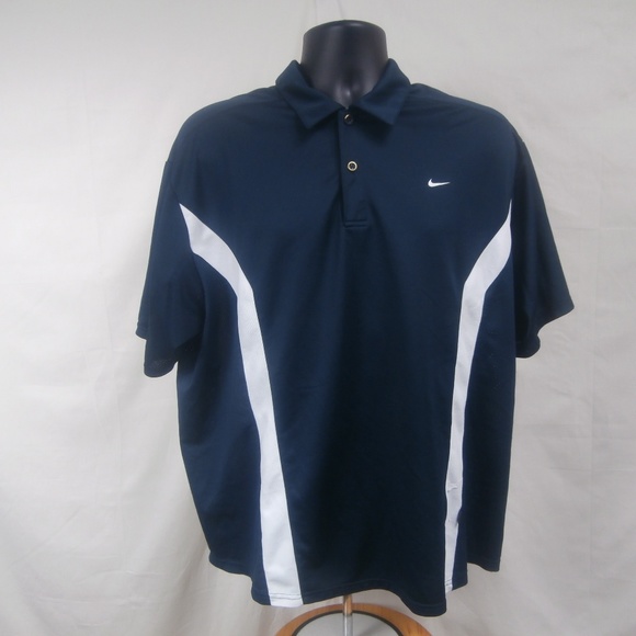 white nike polo shirt